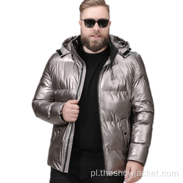 Niestandardowe OEM Odblaskowe Puffer Jacket Mens dół Coat